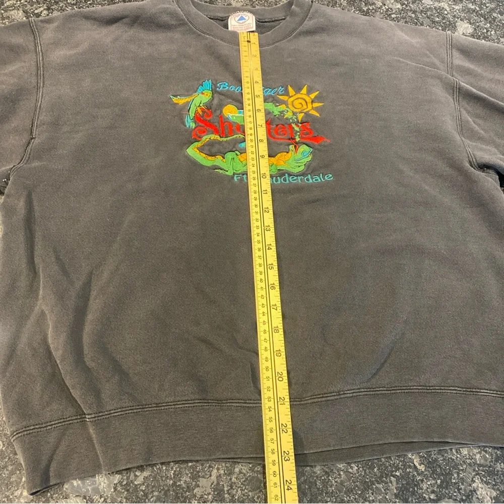 Vintage Fort Lauderdale Crew Neck Sweatshirt Size XL Black Delta Tag Bootlegger